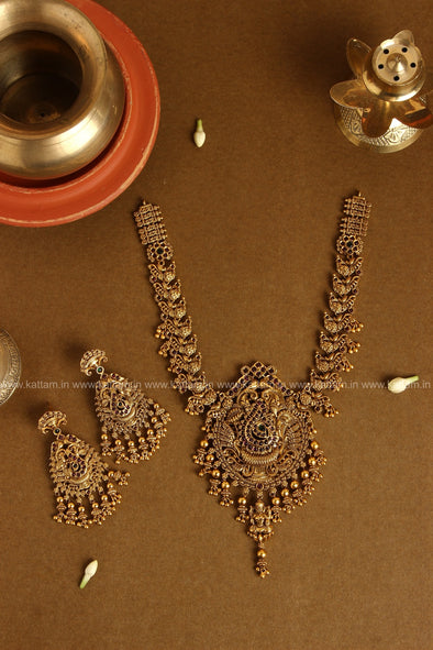 Intricate Peacock South Indian Necklace