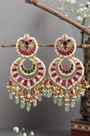 Kundan Bead Statement Earring