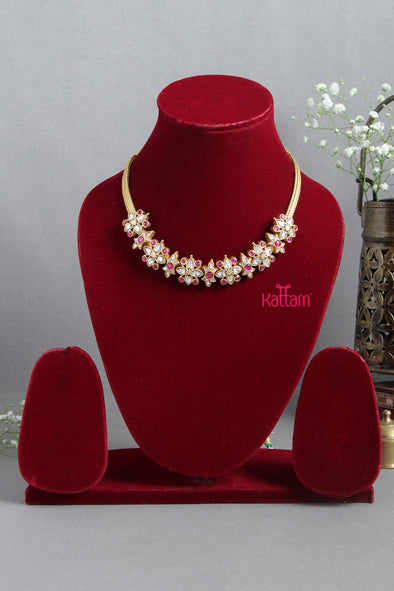 Kundan Flower Necklace