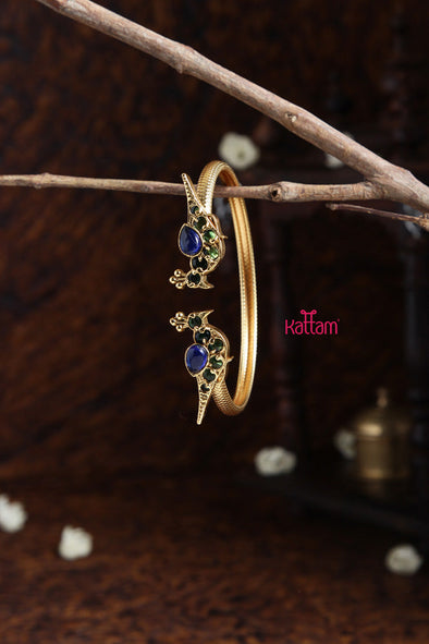 Kundan Green Blue Kada (Single Pc)
