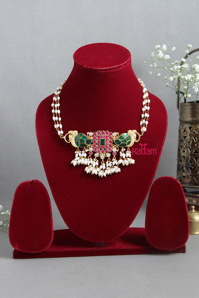 Kundan Jadau Manga Choker