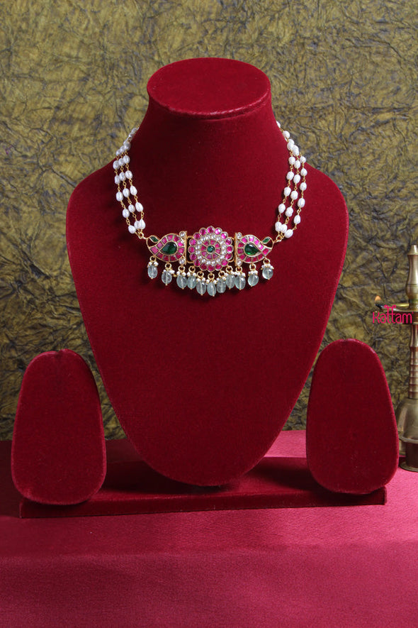 Kundan Jadau Round Flower Choker