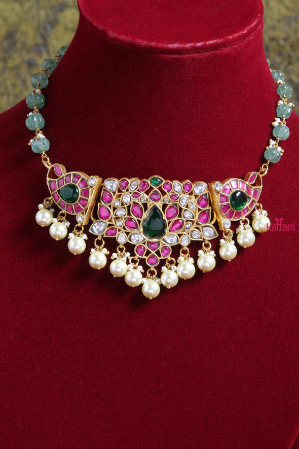 Kundan Jadau Ruby Manga Choker