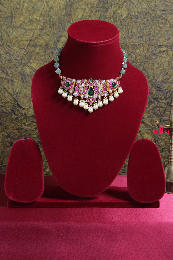 Kundan Jadau Ruby Manga Choker