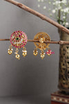 Kundan Multistone Peacock Earring
