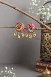 Kundan Multistone Peacock Earring