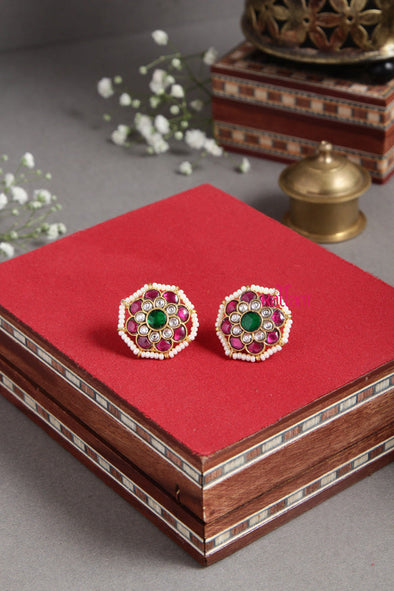 Kundan Multistone Poo Stud