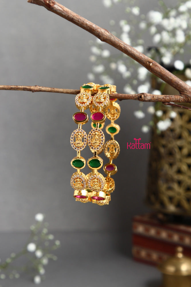 Lakshmi Ruby Green Stone Bangle