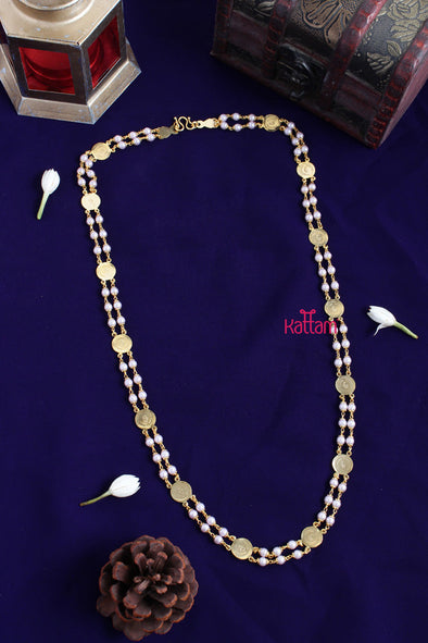 Lakshmi Two Layer Pearl Chain (No Earrings)