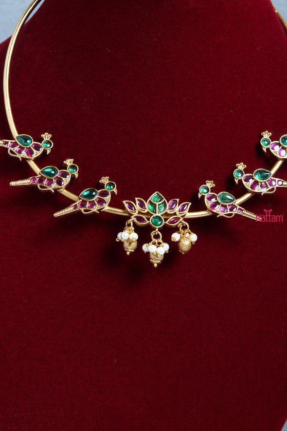 Lotus Peacock Hasli Choker