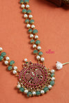 Mayil Pendant Kundan Jadau Handcrafted Chain (No Earrings)