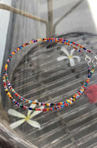 Multicolour Bead Anklet