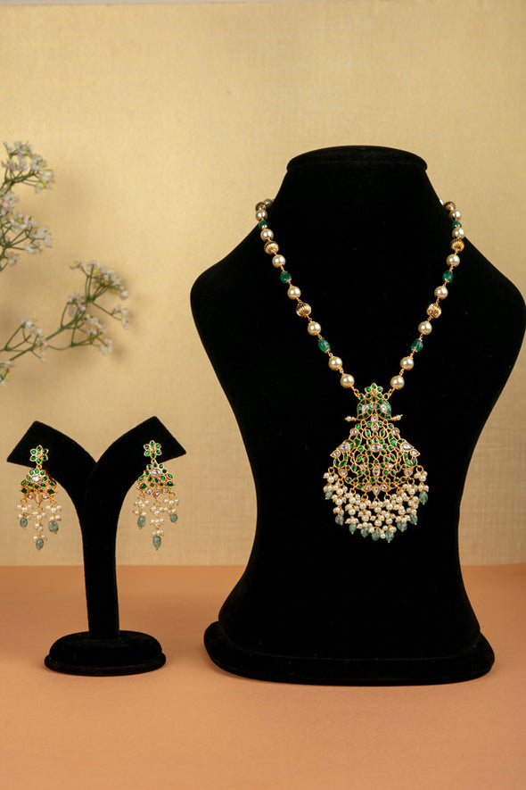 Kundan Kemp Green Manga Mala