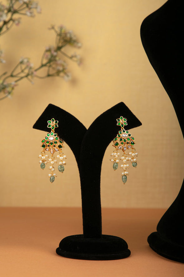 Kundan Kemp Green Manga Mala