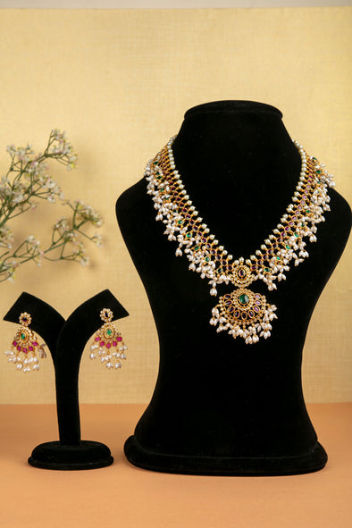 Grand Rice Pearl Guttapusalu Haram Set