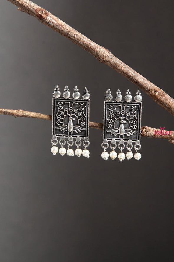 Peacock Stud Earring