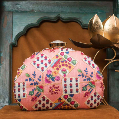 Pink Royal Clutch