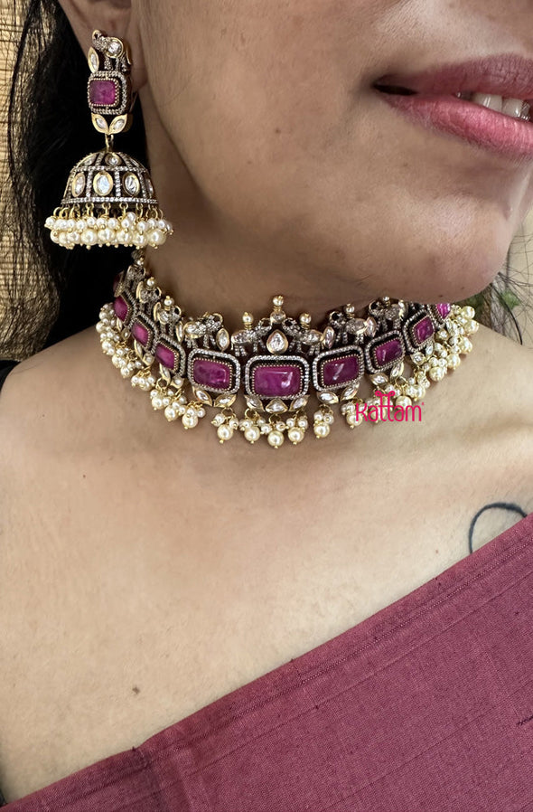 Premium Victorian Diamond Elephant Choker