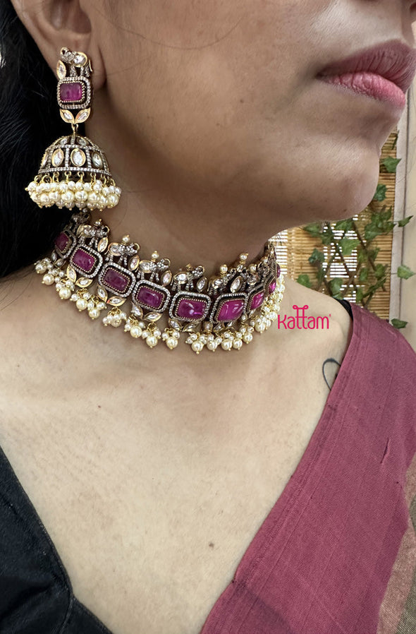 Premium Victorian Diamond Elephant Choker