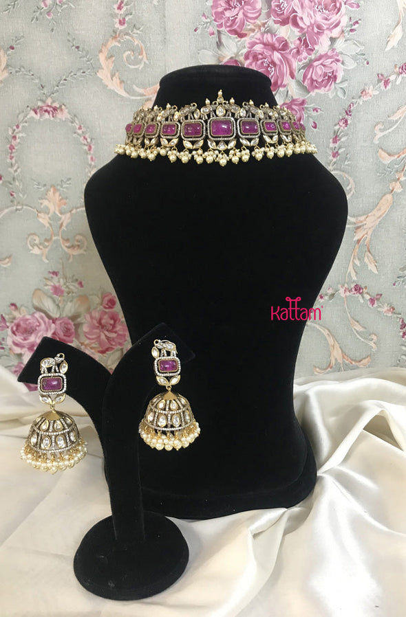 Premium Victorian Diamond Elephant Choker