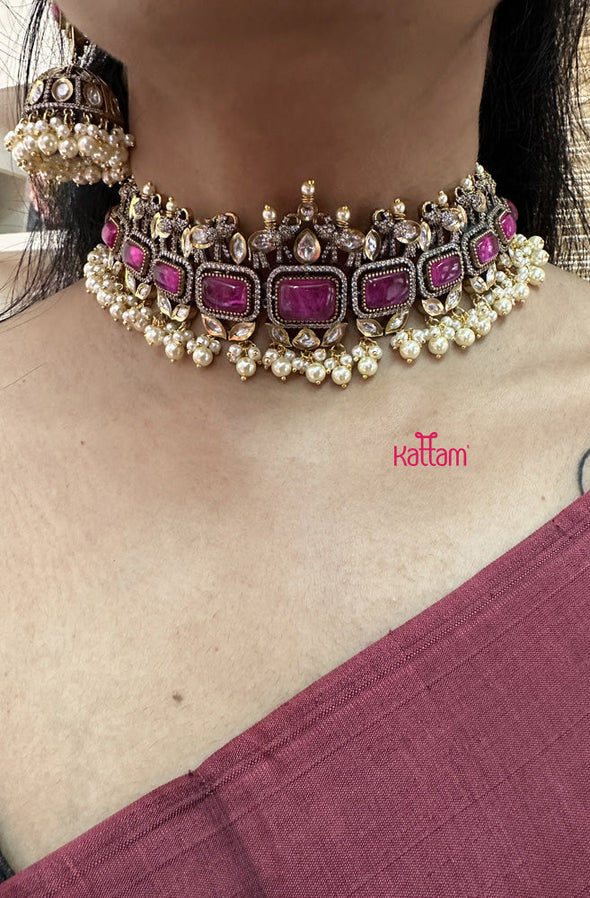 Premium Victorian Diamond Elephant Choker