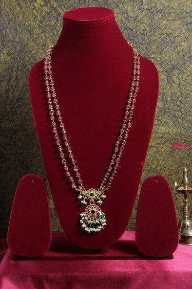 Pumpkin Beads Pendant Mala