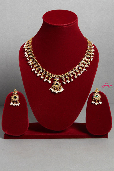 Ruby Green Chain Set