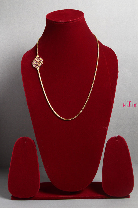 Ruby Round Mangalsutra