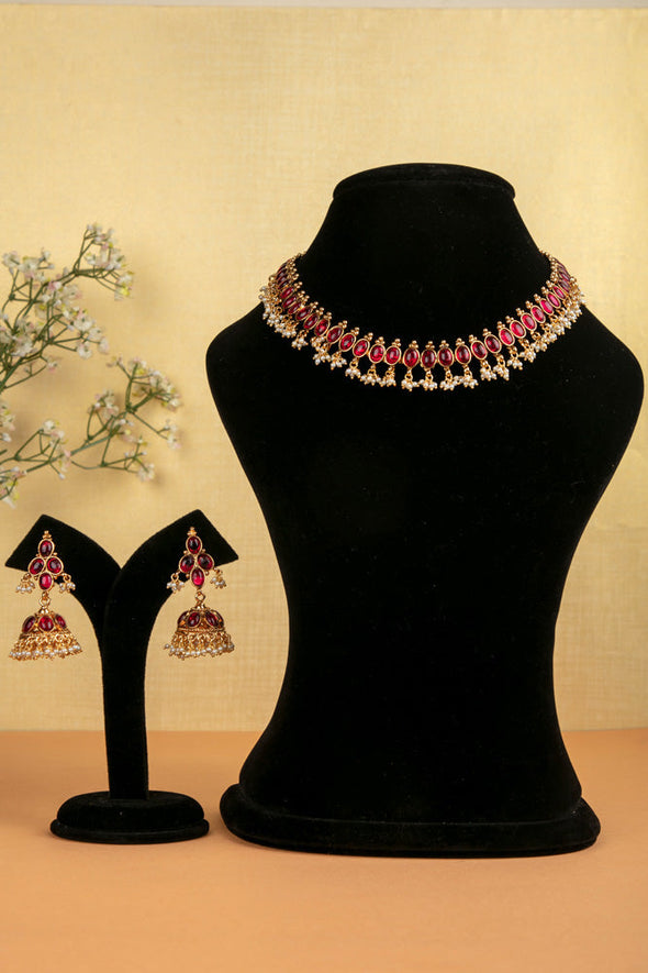 Thara - Kemp Pearl Necklace Set