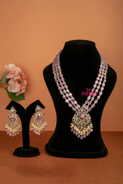 Victorian AD Stone Mayil Pink Bead Haram