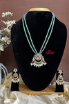 Victorian AD Stone Peacock Crystal Beads Chain
