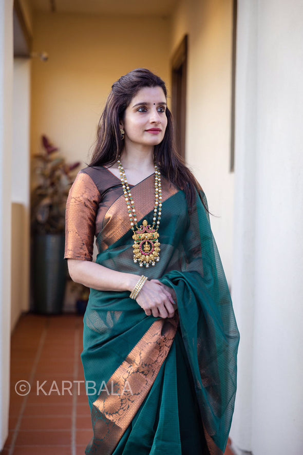 Goddess Semi Precious Kundan Jadau Haram (No Earrings)