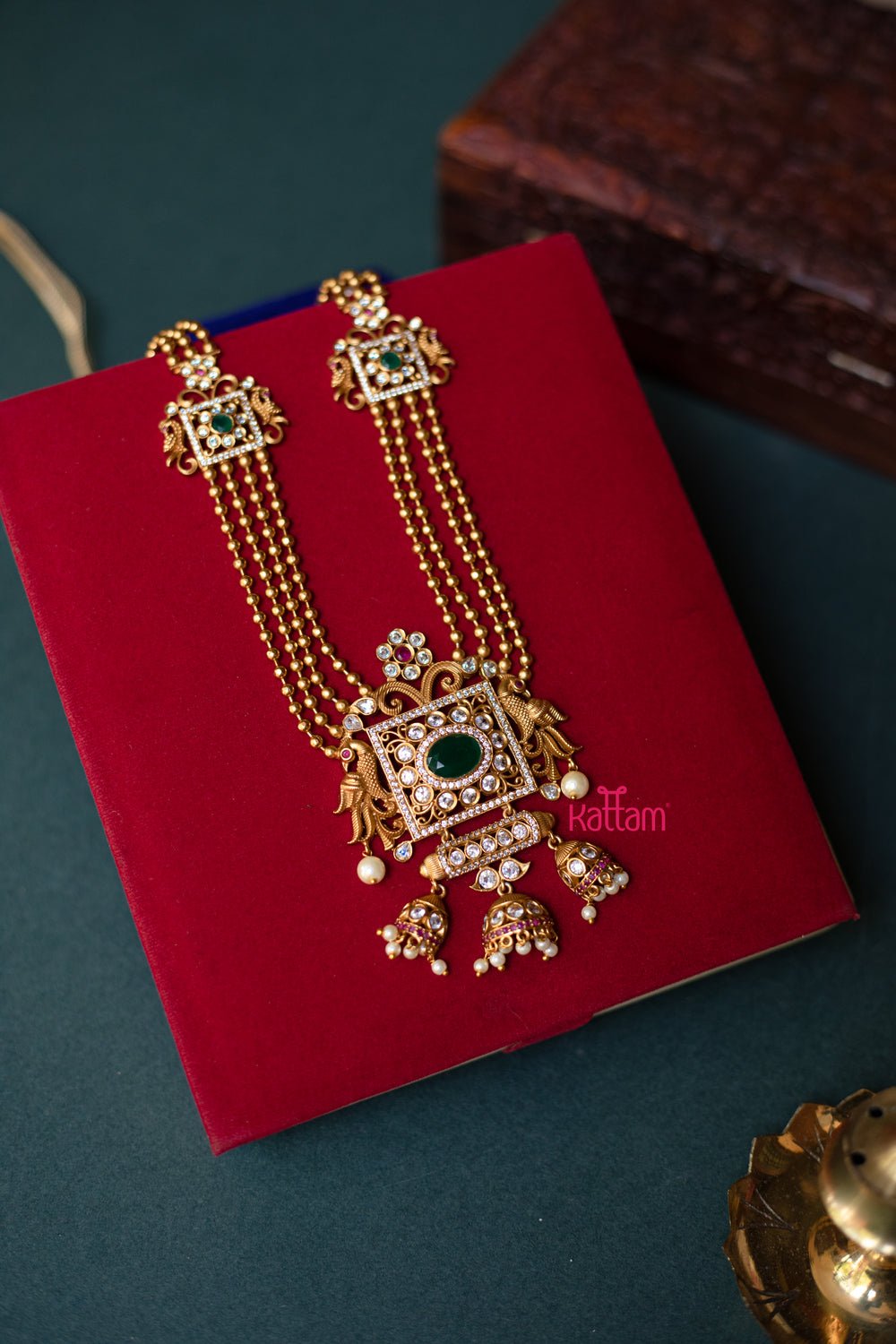 Imitation Multilayer Peacock Haram Set - N399