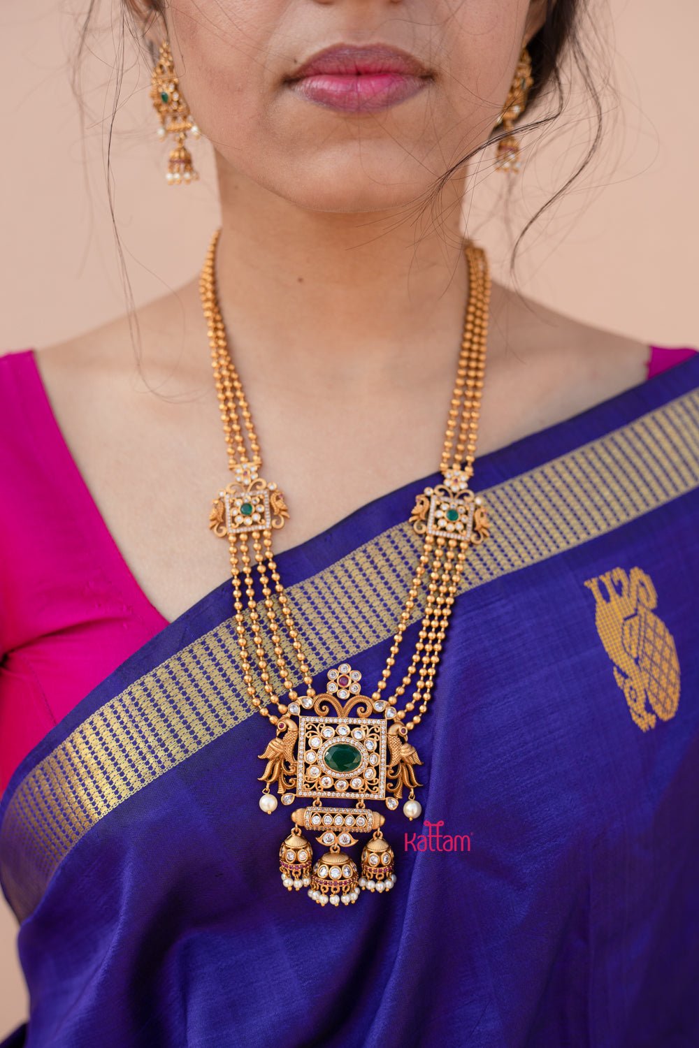 Imitation Multilayer Peacock Haram Set - N399