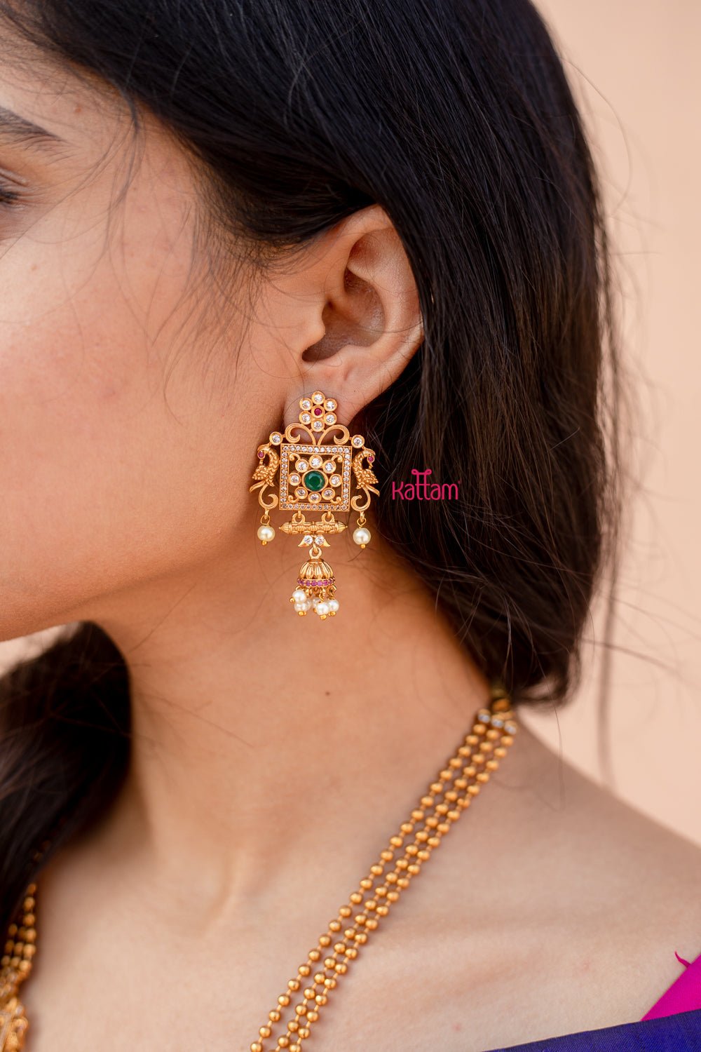 Imitation Multilayer Peacock Haram Set - N399