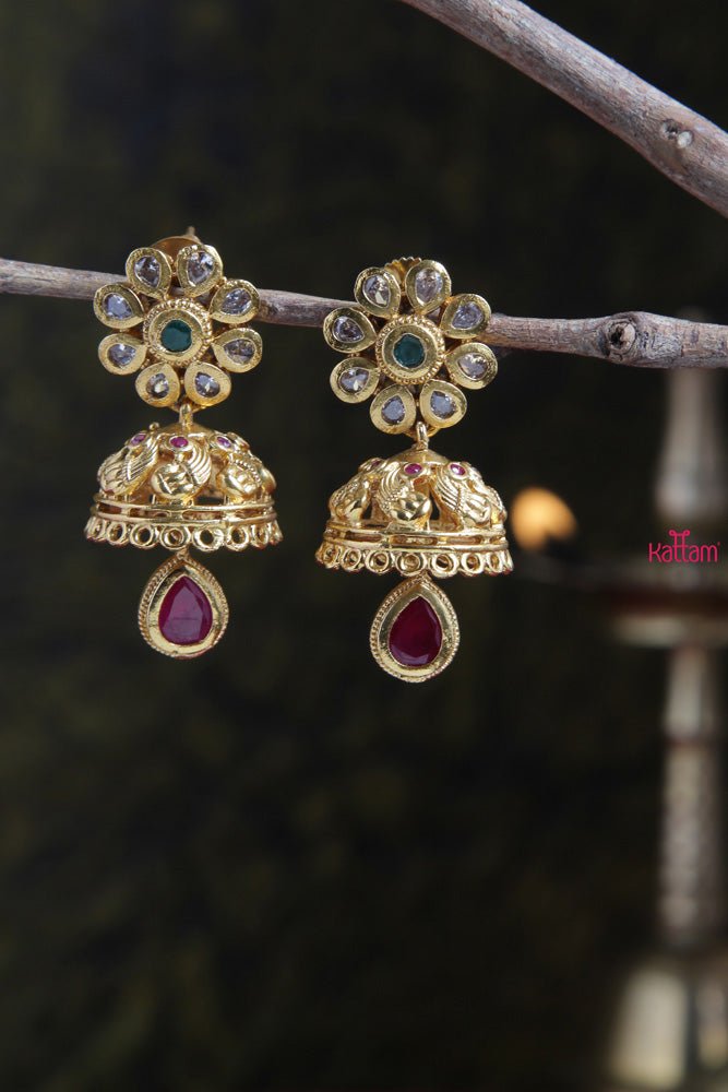 Small Poo Jhumka - E375