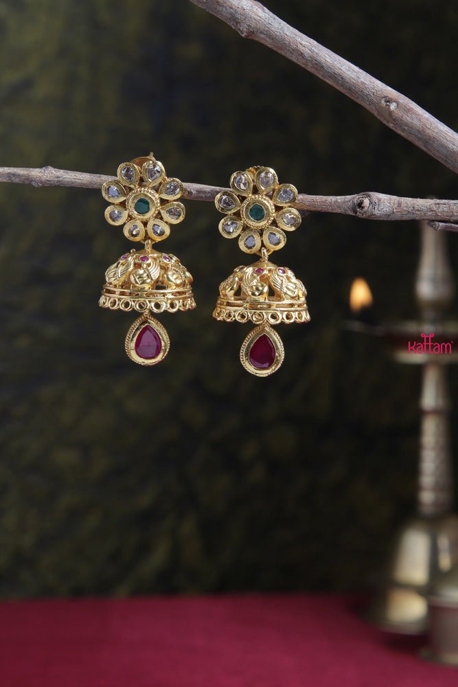 Small Poo Jhumka - E375