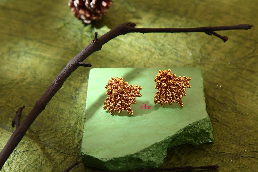 Varnam - Gold Look alike Ball Chain Necklace - N682