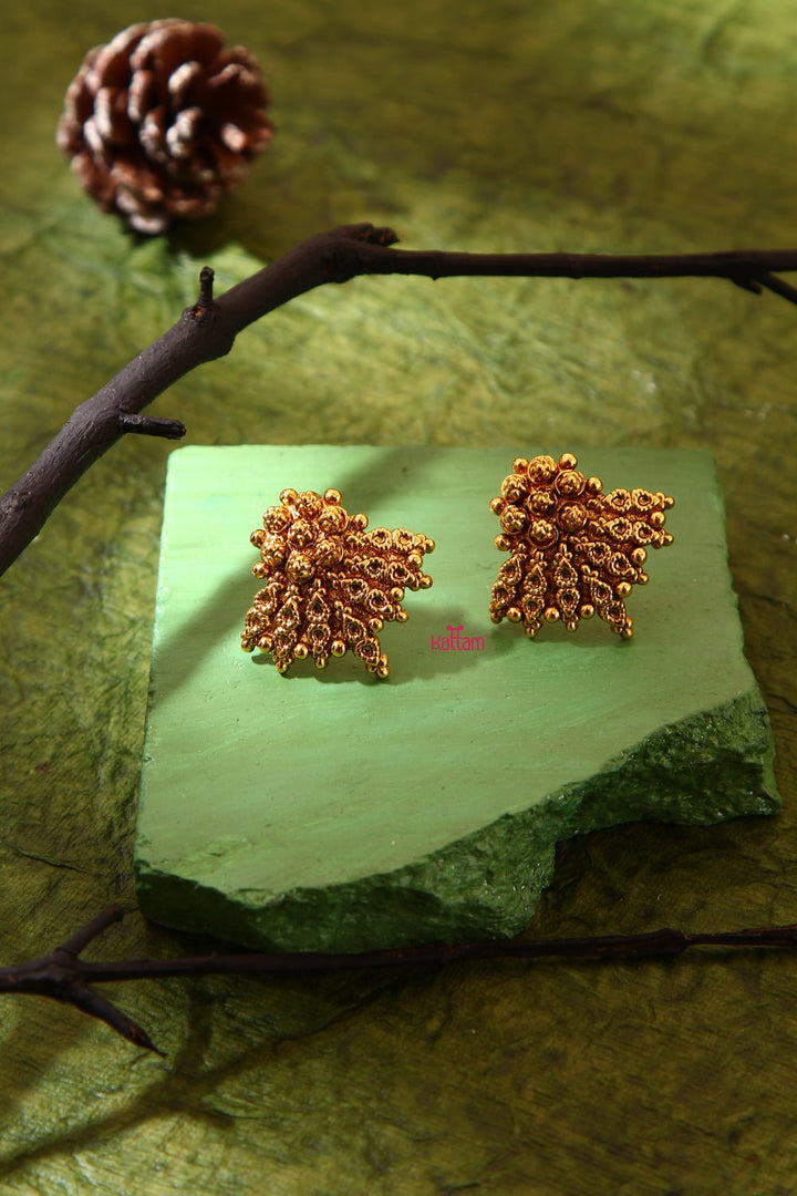 Varnam - Gold Look alike Ball Chain Necklace - N682