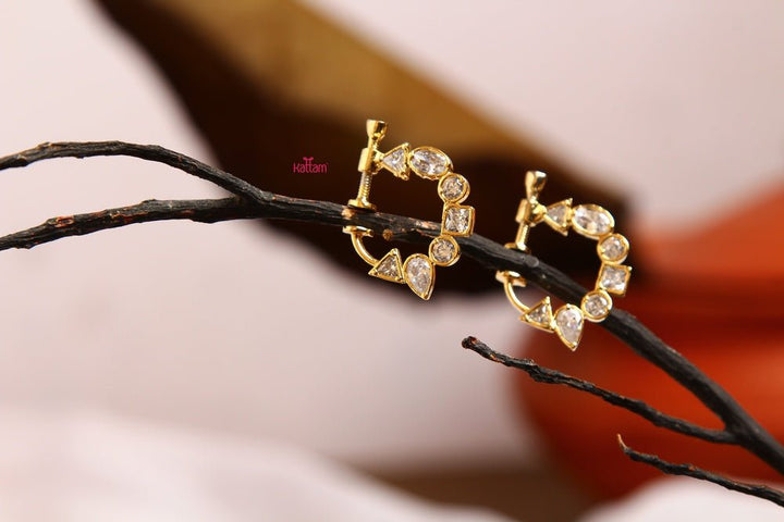 White Stone Nose Pin - NP001